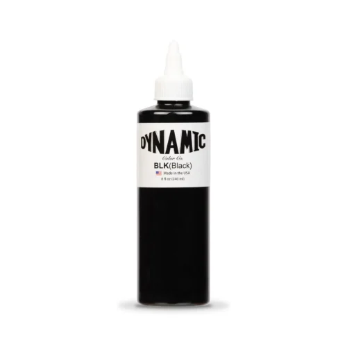 Dynamic Tattoo Ink Black Liner is a highly pigmented superior tattoo ink.