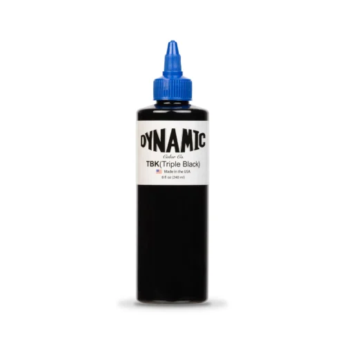 Dynamic Tattoo Ink Triple Black is a highly pigmented superior tattoo ink.