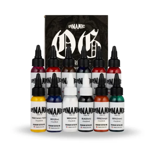 Dynamic Tattoo Ink OG Set are a highly pigmented superior tattoo inks.