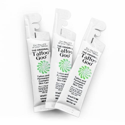 Tattoo Goo aftercare travel packets Vancouver tattoo supplies