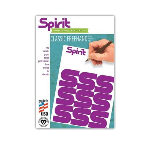 Spirit freehand tattoo stencil paper Vancouver tattoo supplies