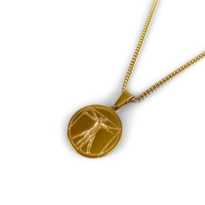Da Vinci Gold Plated Chain and Pedant