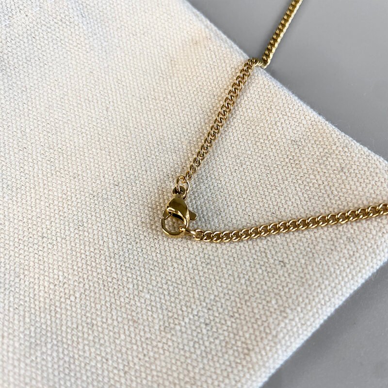 Da Vinci 316L S.S. & 18K Gold Pendant Necklace - Image 5